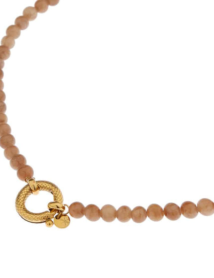 Necklace Brown Snake Gold - Things I Like Things I Love