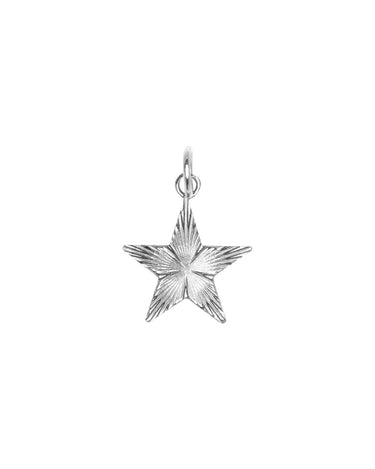 Necklace Charm Shiny Star Silver - Things I Like Things I Love