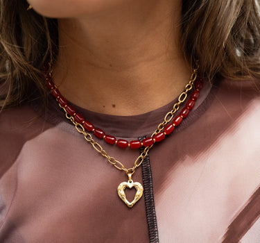 Necklace Sisi Heart Gold - Things I Like Things I Love