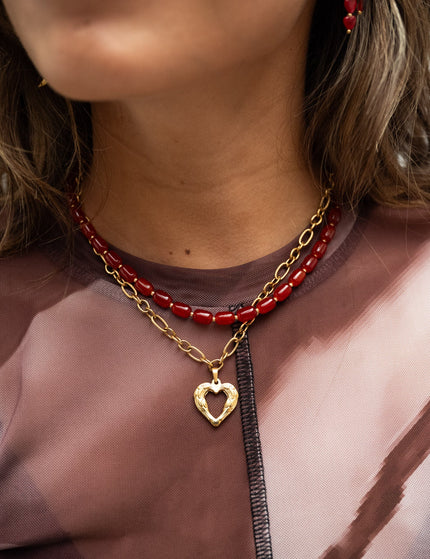 Necklace Sisi Heart Gold - Things I Like Things I Love