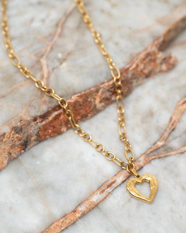 Necklace Sisi Heart Gold - Things I Like Things I Love