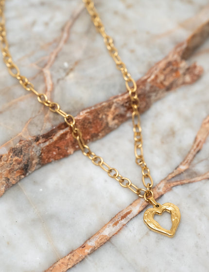 Necklace Sisi Heart Gold - Things I Like Things I Love