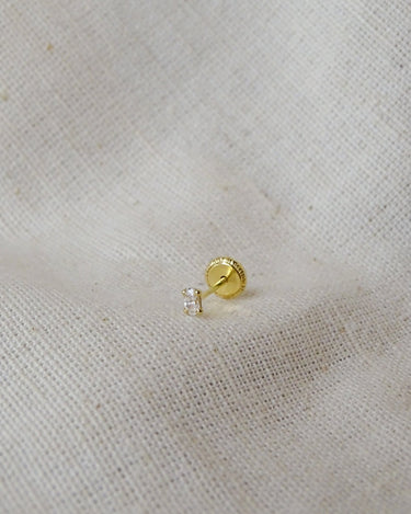 Piercing Tiny Baquette Gold - Things I Like Things I Love