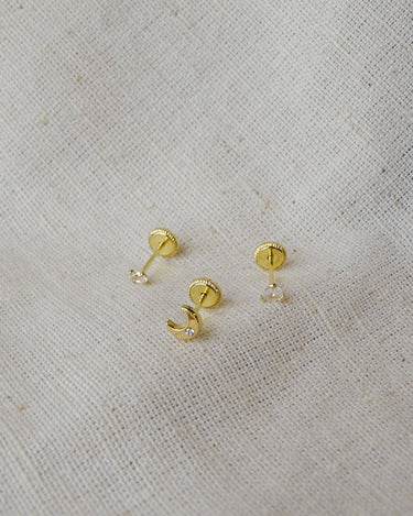 Piercing Tiny Baquette Gold - Things I Like Things I Love