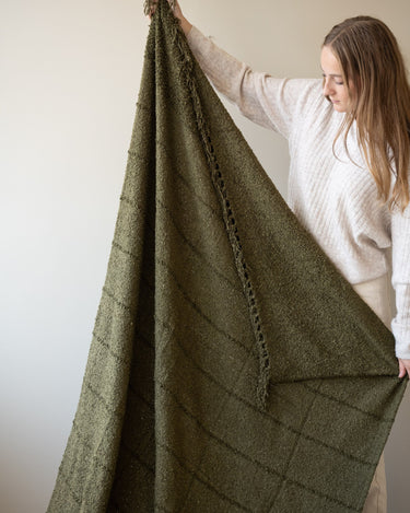 Plaid Senna Olive Green - Things I Like Things I Love