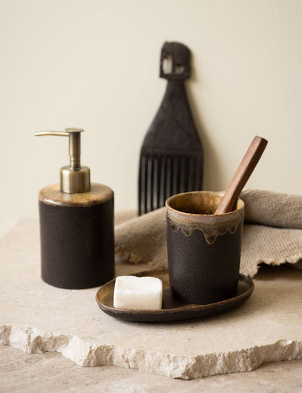 Poterie Soap Dispenser Mocha - Things I Like Things I Love