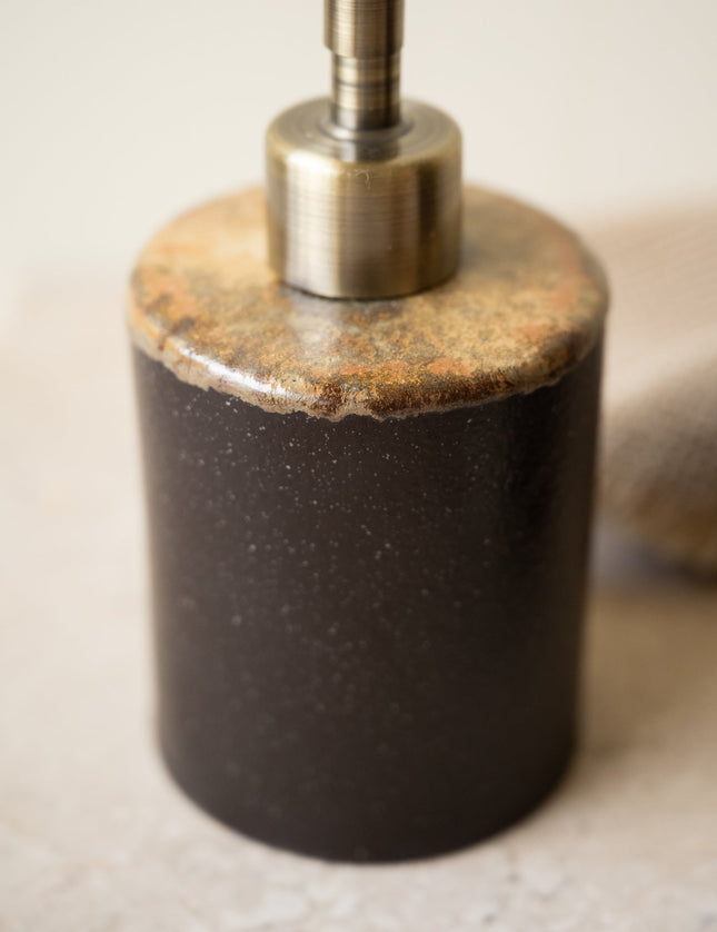 Poterie Soap Dispenser Mocha - Things I Like Things I Love