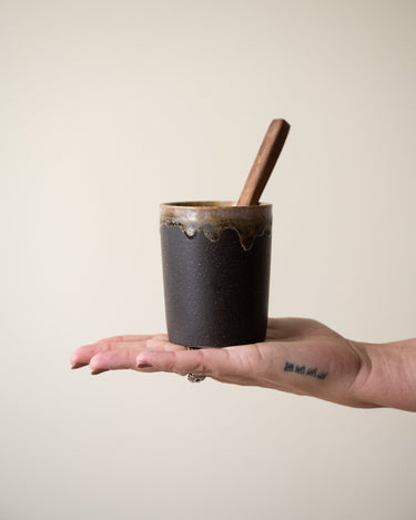 Poterie Toothbrush Holder Mocha - Things I Like Things I Love