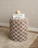 Pouf Checker Beige/Brown