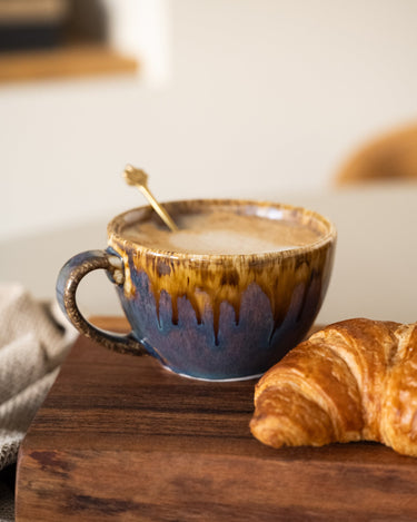 Resto Mug W/ear Brown/Blue - Things I Like Things I Love