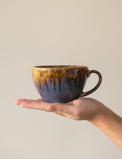 Resto Mug W/ear Brown/Blue - Things I Like Things I Love