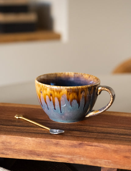 Resto Mug W/ear Brown/Blue - Things I Like Things I Love