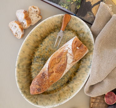 Resto Serving Plate Green/Brown - Things I Like Things I Love