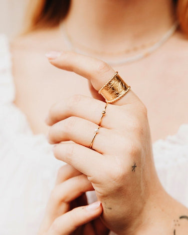 Ring Ariel Pearl Goldfilled - Things I Like Things I Love