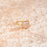 Ring Gold Heart Rose Quartz - Things I Like Things I Love