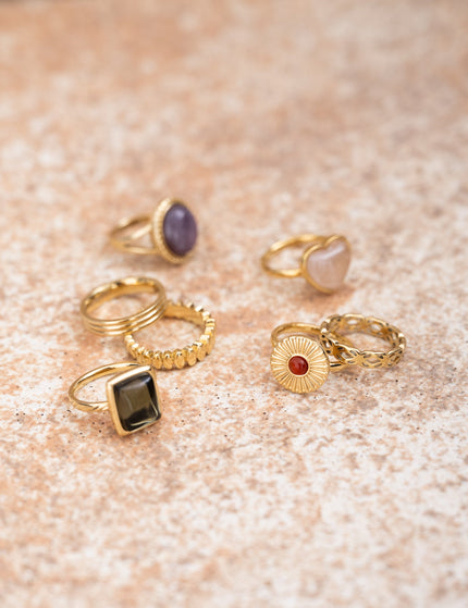 Ring Gold Ovals - Things I Like Things I Love