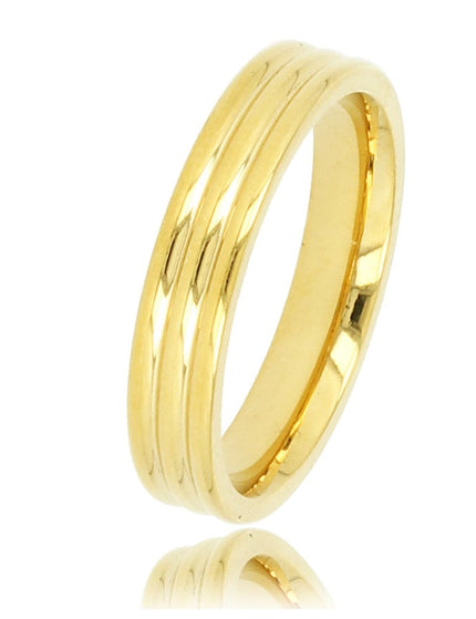 Ring Gold Three Lines - Things I Like Things I Love