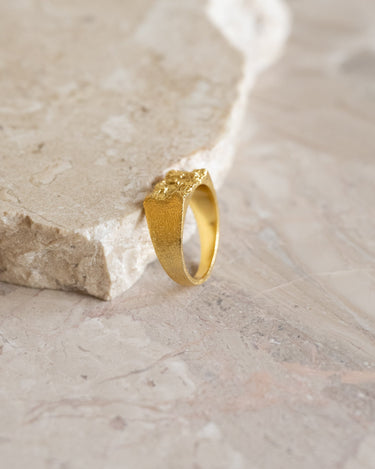 Ring Oblet Signet Gold - Things I Like Things I Love