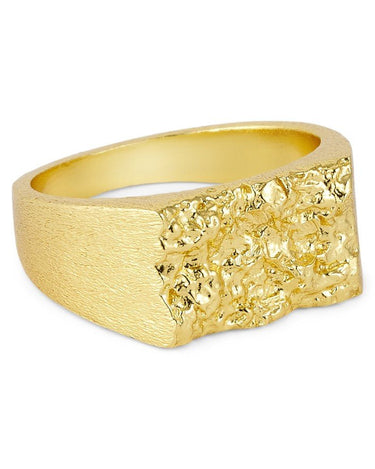 Ring Oblet Signet Gold - Things I Like Things I Love