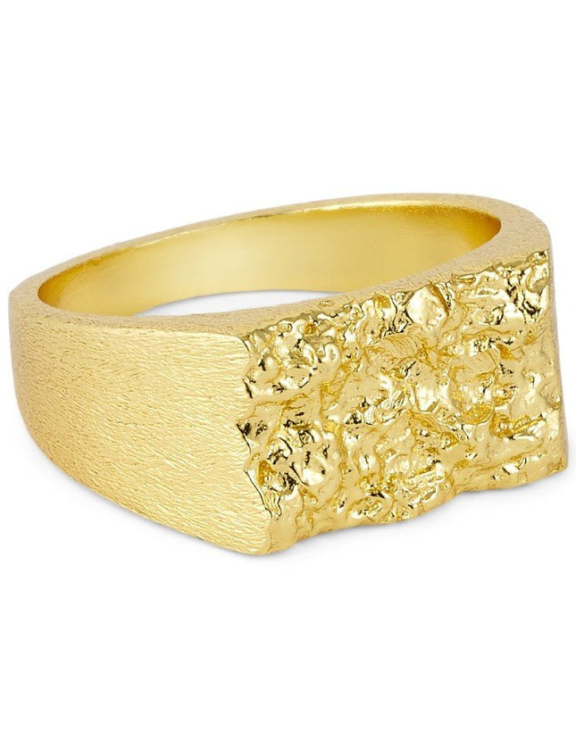 Ring Oblet Signet Gold - Things I Like Things I Love