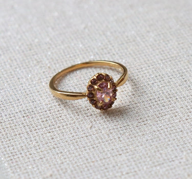 Ring Oval Rhodolite Gold - Things I Like Things I Love