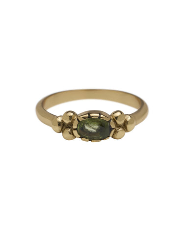 Ring Peridot Dots Gold - Things I Like Things I Love