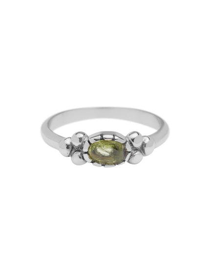 Ring Peridot Dots Silver - Things I Like Things I Love