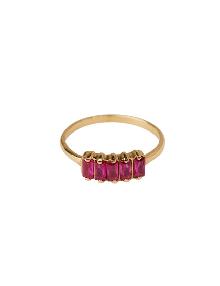 Ring Ruby Baguette - Things I Like Things I Love