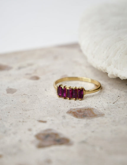 Ring Ruby Baguette - Things I Like Things I Love