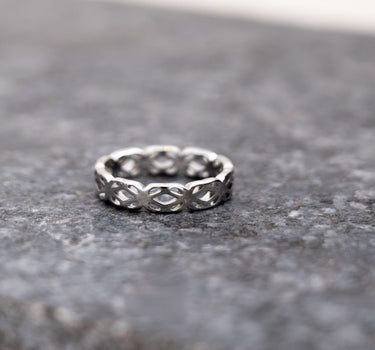 Ring Silver Crossed Flowers - Things I Like Things I Love