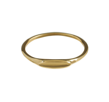 Ring Tiny Signet Gold - Things I Like Things I Love