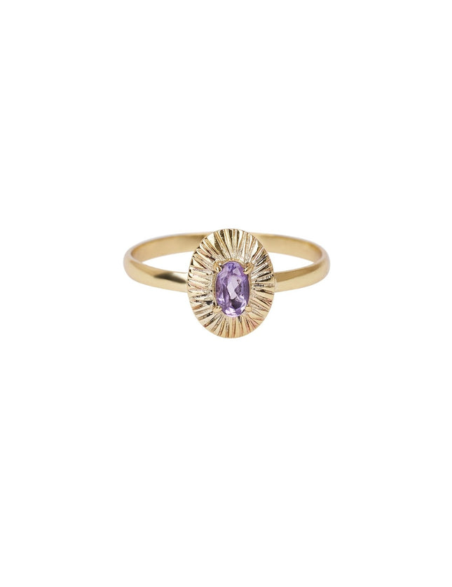 Ring Vintage Amethyst Gold - Things I Like Things I Love