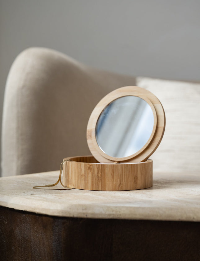 Round Bamboo Jewelry Box - Things I Like Things I Love