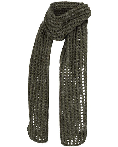 Scarf Knitted Khaki Melange - Things I Like Things I Love