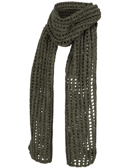 Scarf Knitted Khaki Melange - Things I Like Things I Love