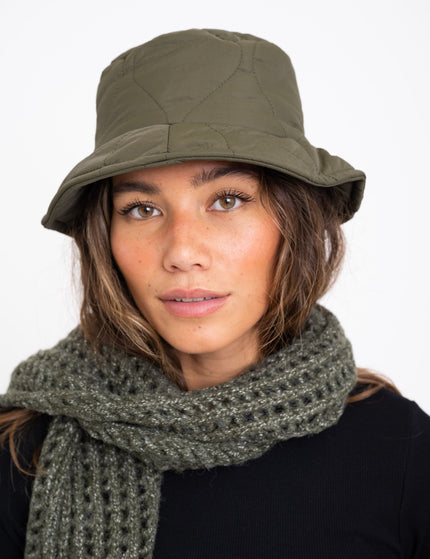 Scarf Knitted Khaki Melange - Things I Like Things I Love