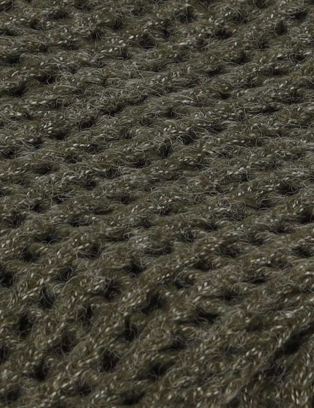 Scarf Knitted Khaki Melange - Things I Like Things I Love