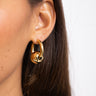 SET OF 2 - Statement Earrings Ball Gold - Things I Like Things I Love