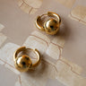 SET OF 2 - Statement Earrings Ball Gold - Things I Like Things I Love