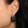 SET OF 2 - Statement Earrings Penta Deep Ocean Silver - Things I Like Things I Love