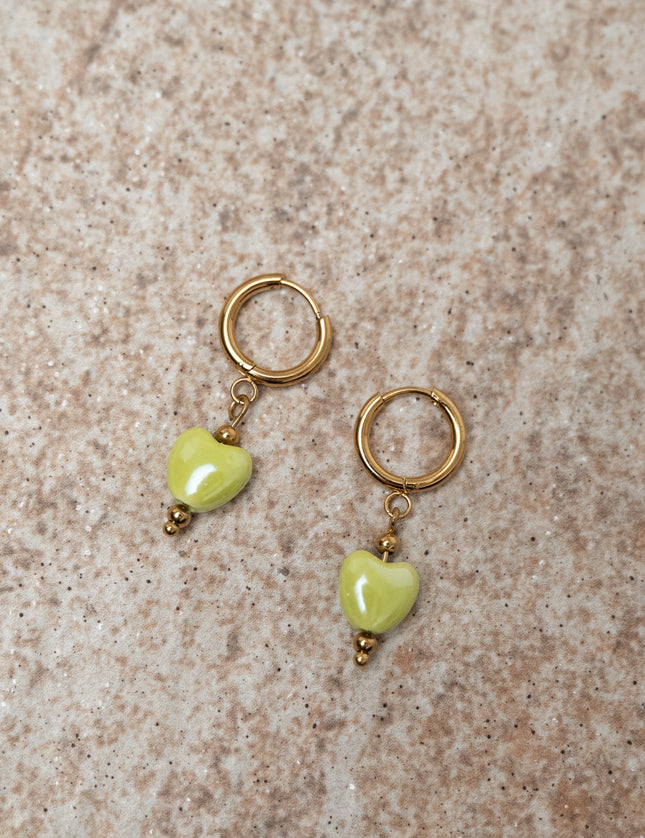 SET OF 2 - Statement Lovy Green Gold - Things I Like Things I Love