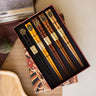 SET OF 5 - Chopstick Fish Wood - Things I Like Things I Love