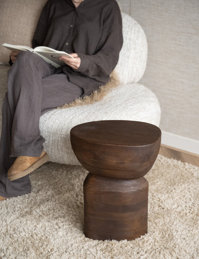 Side Table Bowy Wood Brown - Things I Like Things I Love