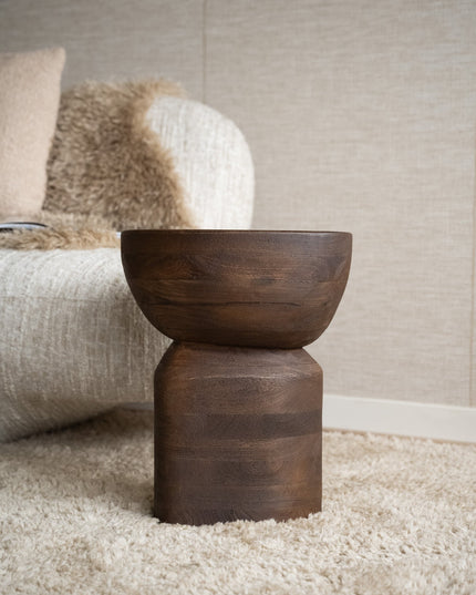 Side Table Bowy Wood Brown - Things I Like Things I Love