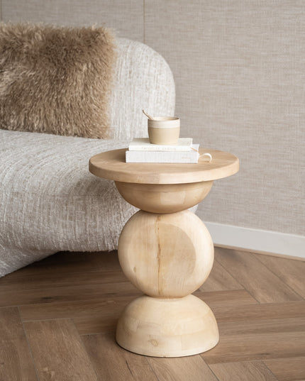 Side Table Mirto Wood Light - Things I Like Things I Love