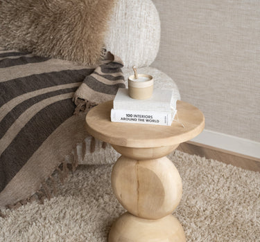 Side Table Mirto Wood Light - Things I Like Things I Love