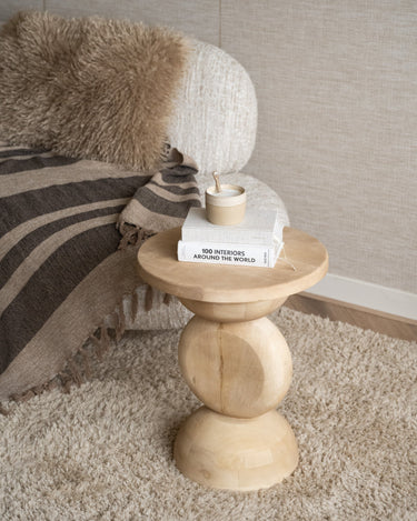 Side Table Mirto Wood Light - Things I Like Things I Love