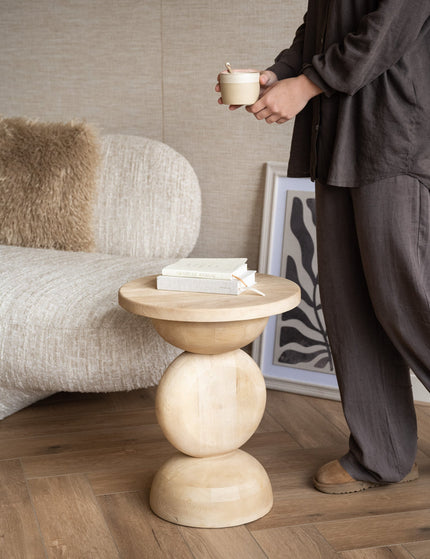 Side Table Mirto Wood Light - Things I Like Things I Love