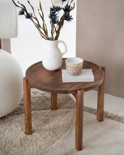 Side Table Wood Brown - Things I Like Things I Love