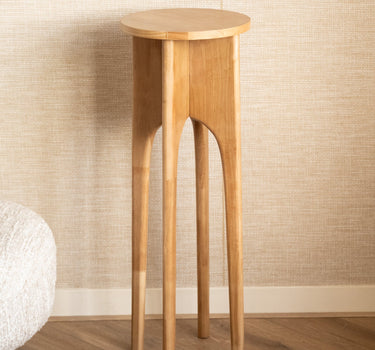 Side Table/Plant Stand Rubber Wood - Things I Like Things I Love